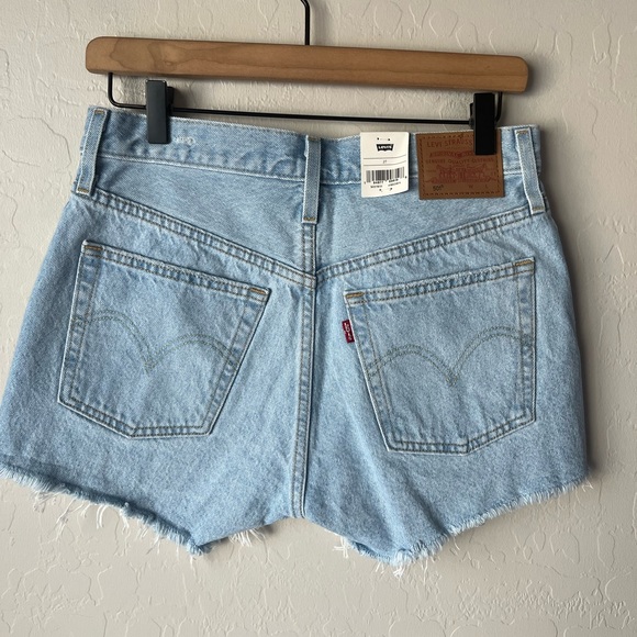 Levi’s premium 501 distressed jean shorts NWT - Picture 8 of 13
